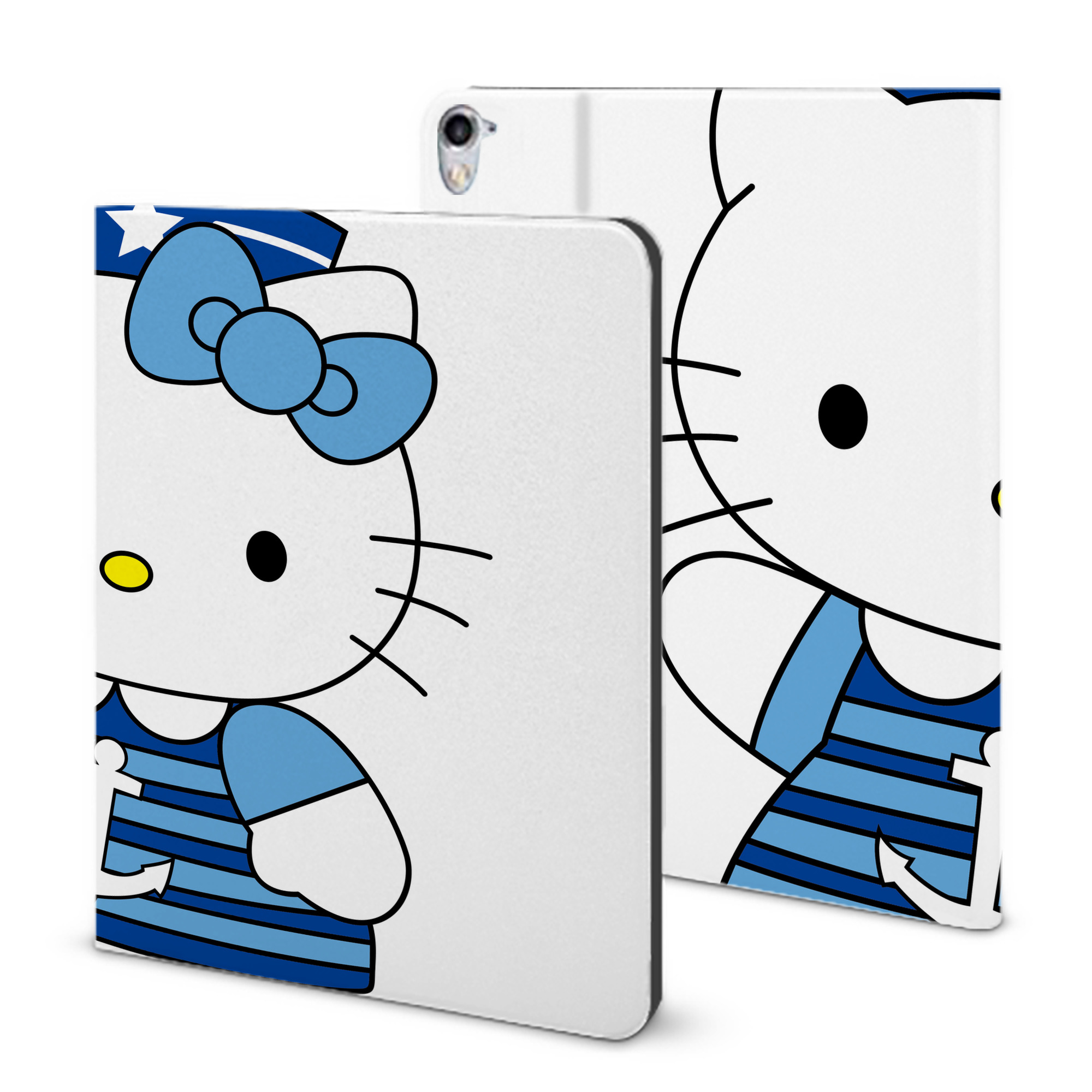（画像用） Hello Kitty ハローキティ IPad ケース ブック型 PUレザー TPU 耐衝撃 軽量 薄型 ペン収納なし 全面保護 IPad 各モデル対応